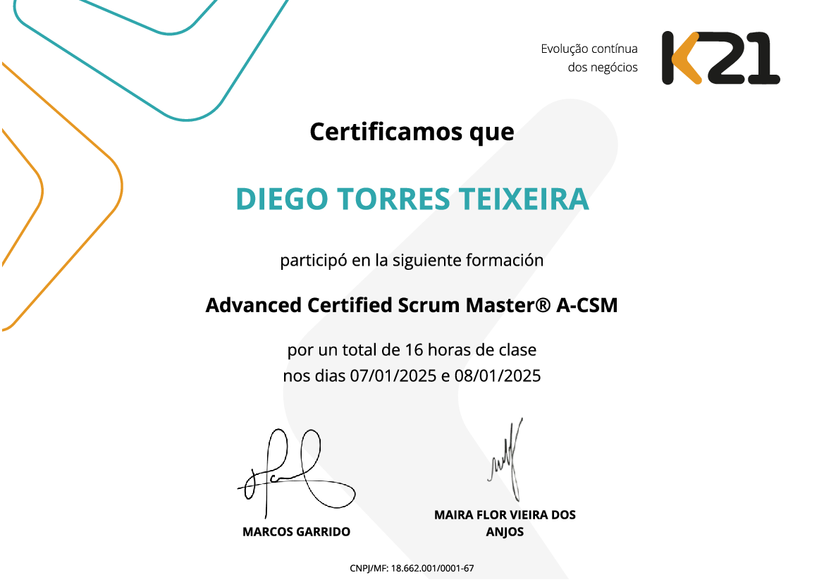 Certificado K21